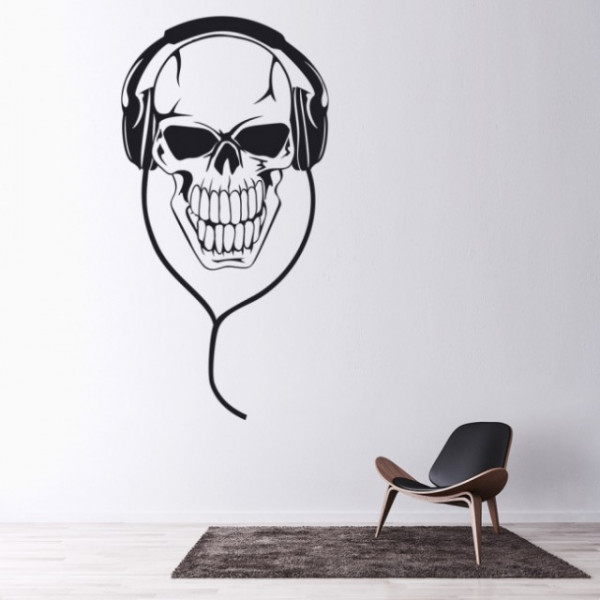 Sticker De Perete Skull Headphones