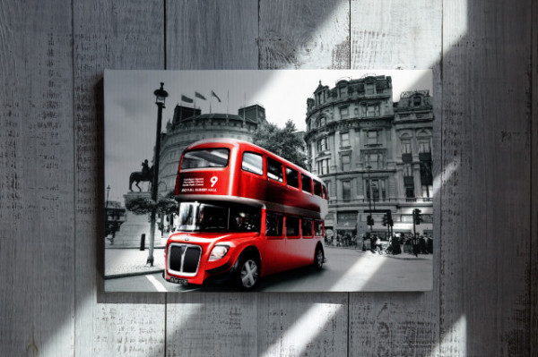 Tablou Acrilic - Autobuz Londonez Rosu
