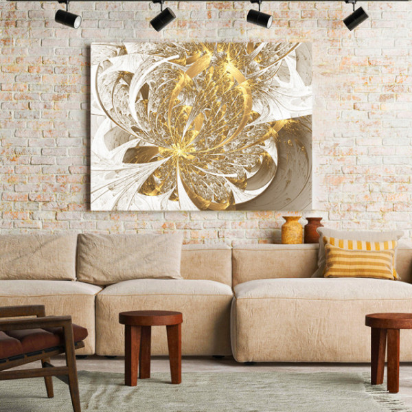Tablou Canvas Golden Inflorescence 70x100cm - Oferta