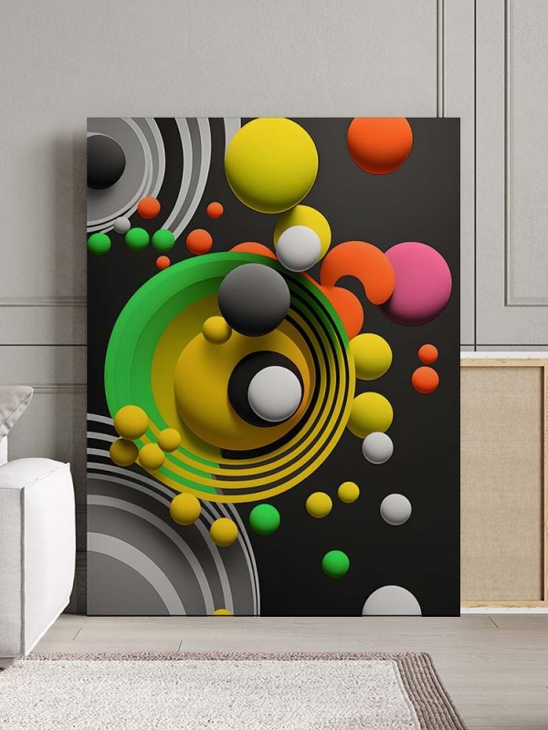 Tablou Canvas Modern Abstract - Dots and spheres