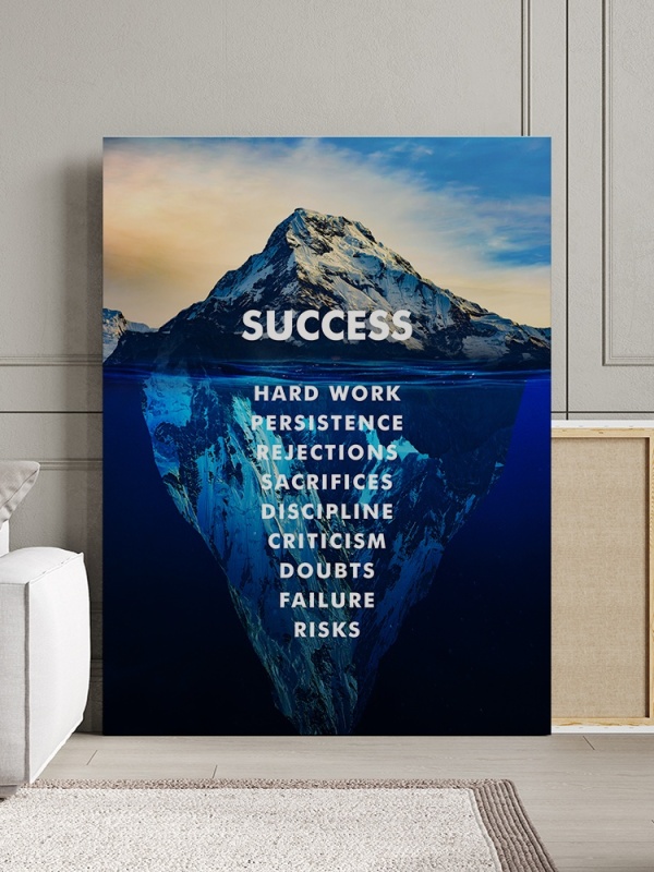 Tablou Canvas Motivational - Success in depth (Iceberg)