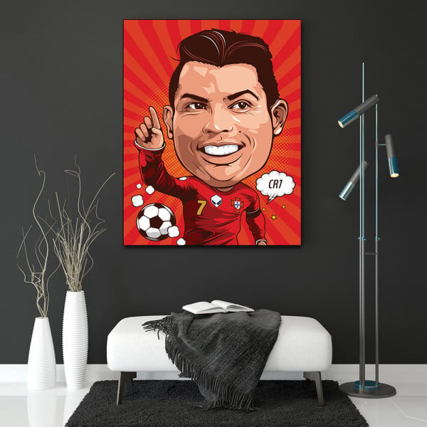 Tablou Fotbalisti Ronaldo - caricatura