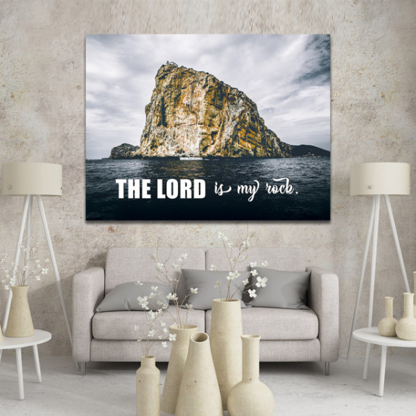 Tablou Inspirational - The Lord is my rock