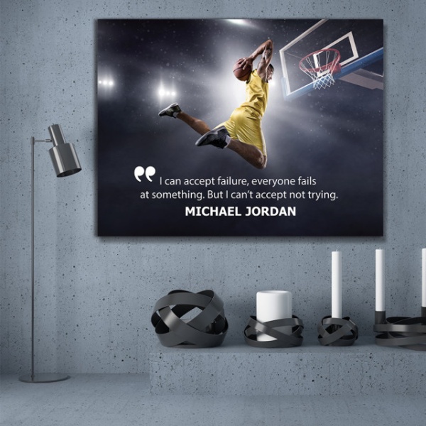 Tablou Motivational - Michael Jordan quote