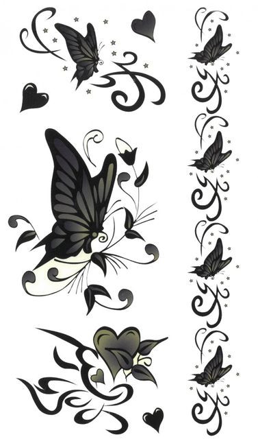 Tatuaj Temporar -love Butterflies- 17x10cm
