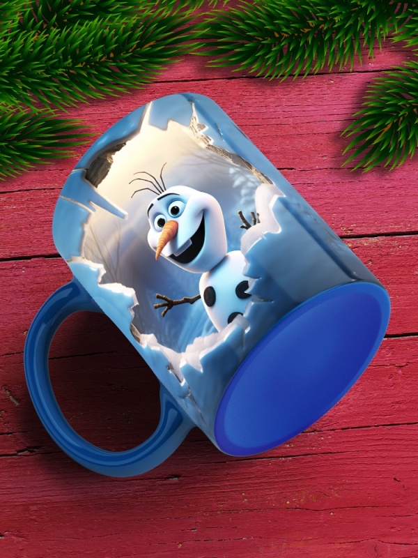 Cana De Craciun - Funny Olaf with Ice