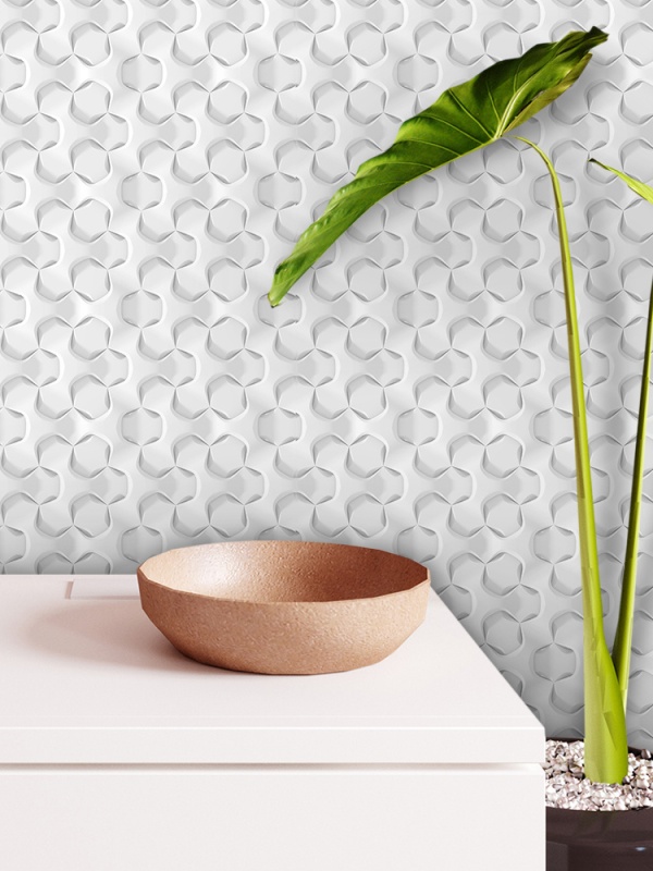Fototapet 3D - Futuristic Hexagonal Pattern 3D073