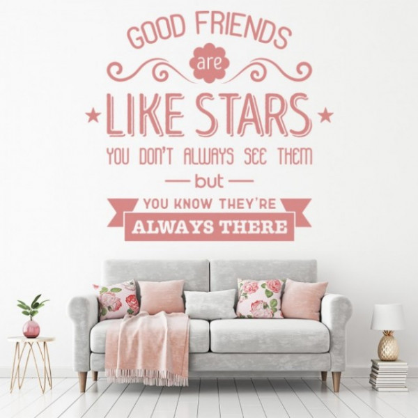 Sticker De Perete Good Friends Are Like Stars