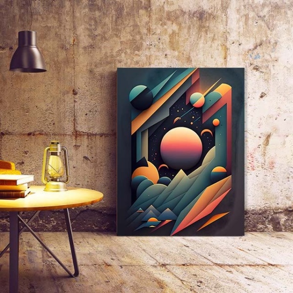 Tablou Canvas Modern Abstract - 3D Spatial landscape