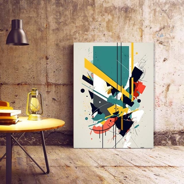 Tablou Canvas Modern Abstract - Abstract contrasting painting