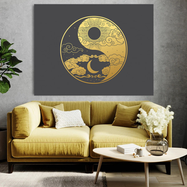 Tablou Golden Yin and Yang