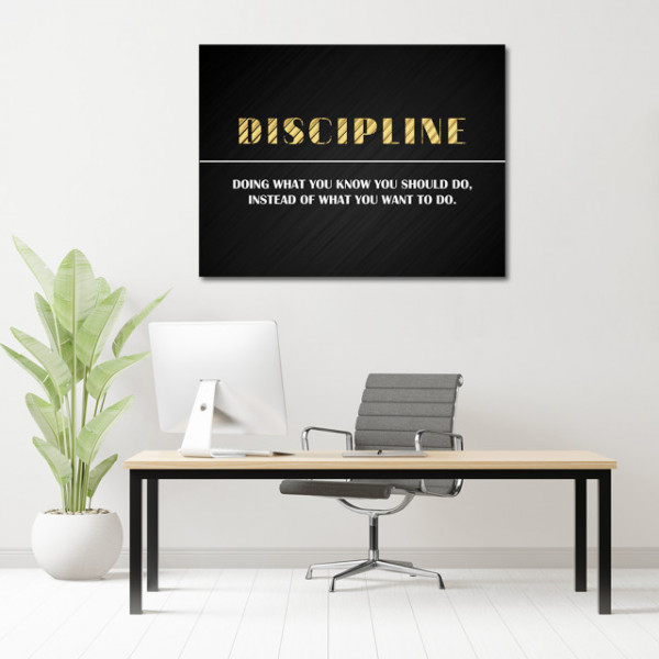 Tablou Motivational - Discipline