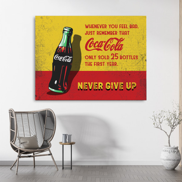 Tablou Motivational - Vintage Coca-Cola