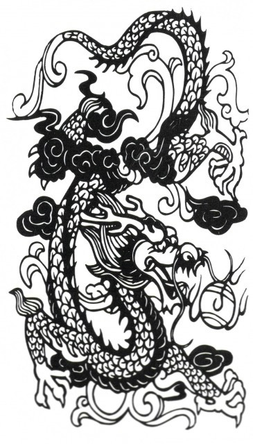 Tatuaj Temporar - Dragon Arts - 17x10cm