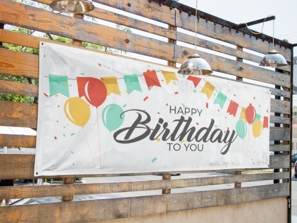 Banner personalizat - Happy Birthday To You
