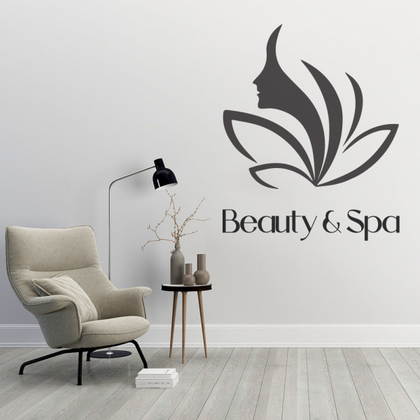 Beauty and spa (girl in a flower)