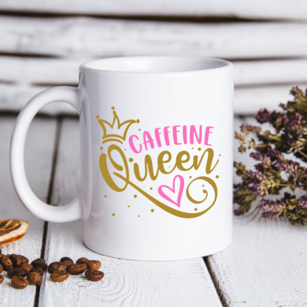 Cana cu Mesaj Caffeine Queen