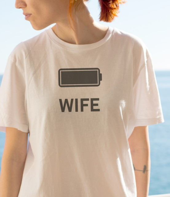 Imprimeu Tricou Wife - Full Battery