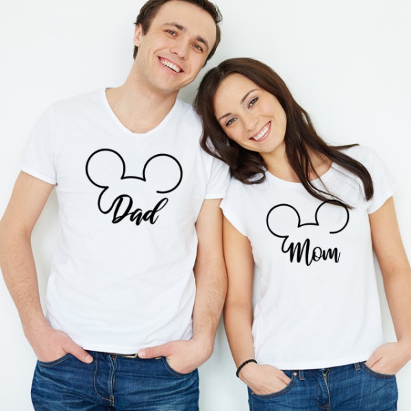 Set Imprimeu Tricouri - Dad and Mom mouse