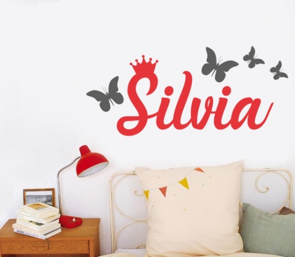 Sticker De Perete Cu Nume - Silvia