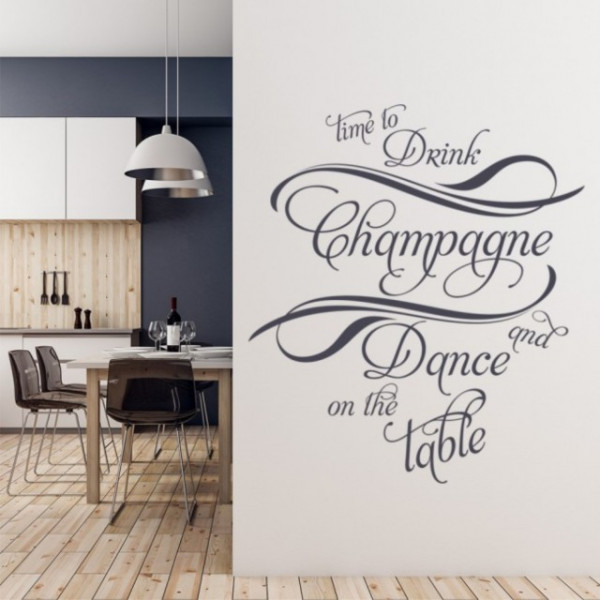 Sticker De Perete Drink Champagne