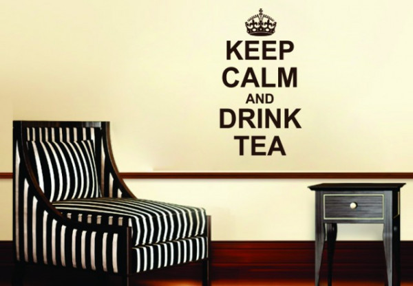 Sticker De Perete Keep Calm And Drink Tea