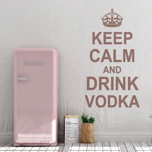 Sticker De Perete Keep Calm And Drink Vodka