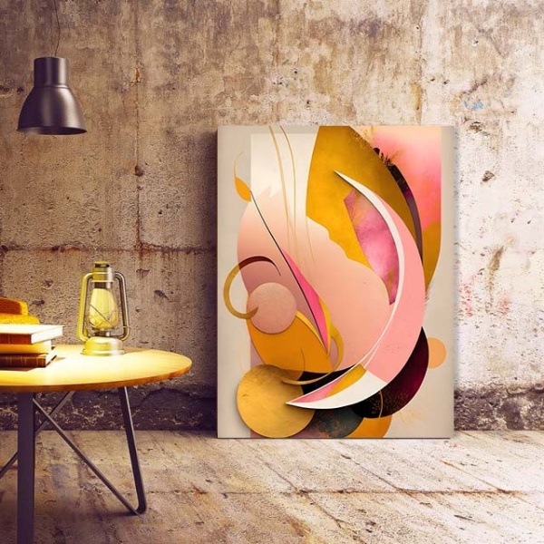Tablou Canvas Modern Abstract - 3D Abstract tulip