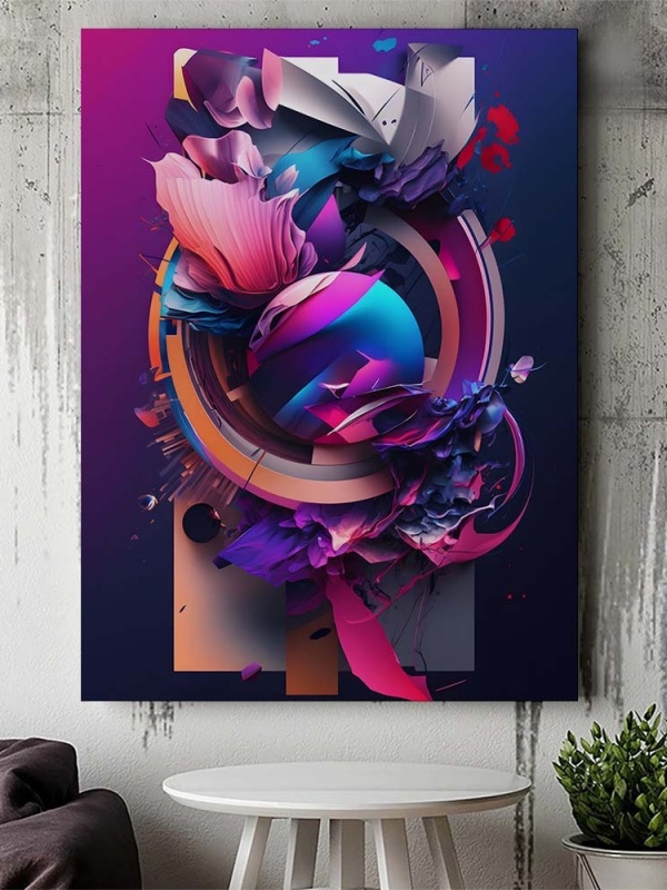 Tablou Canvas Modern Abstract - 3D Mystic planet