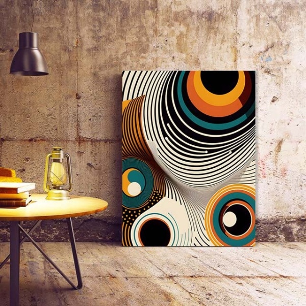 Tablou Canvas Modern Abstract - Abstract retro art
