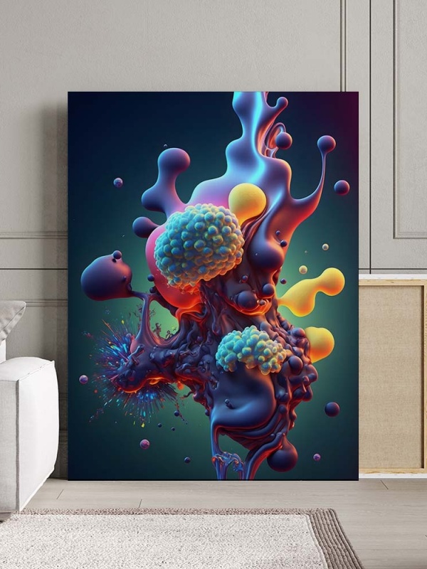 Tablou Canvas Modern Abstract - Underwater microworld