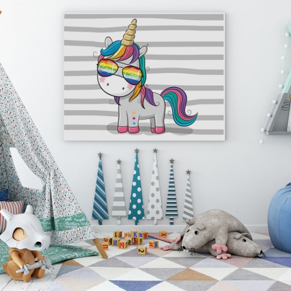Tablou Copii - Cool Unicorn