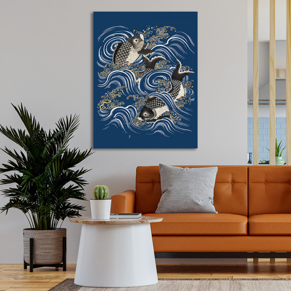 Tablou Fish (Japanese painting)