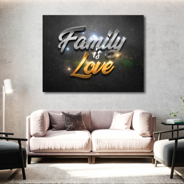 Tablou Motivational - Family is love