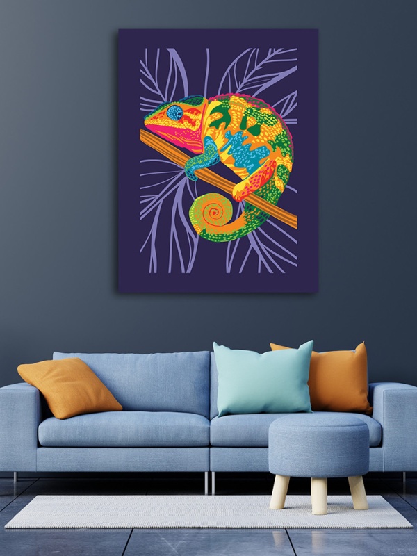 Tablou Pop art chameleon
