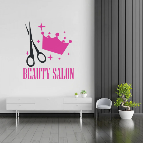 Beauty salon (crown and scissors)