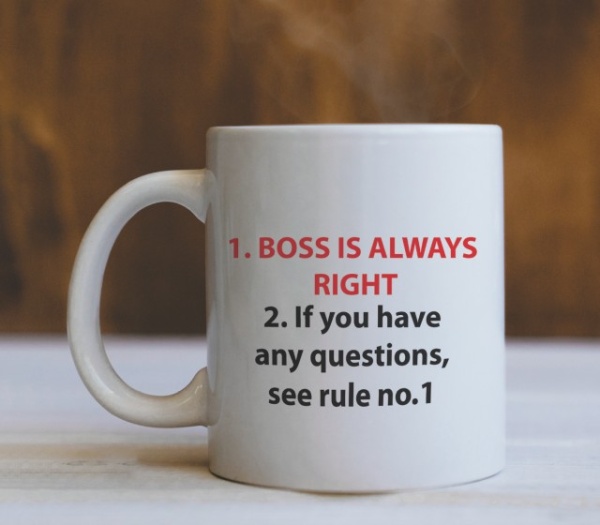 Cana Cu Mesaj - Boss Is Always Right