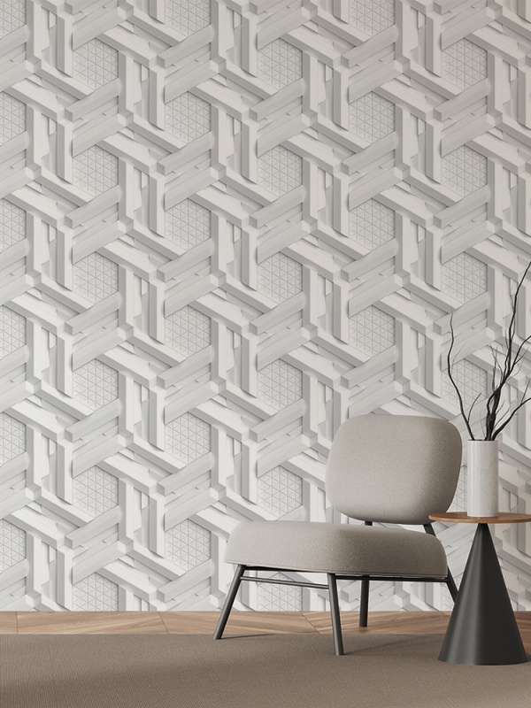Fototapet 3D - Futuristic Hexagonal Background 3D094