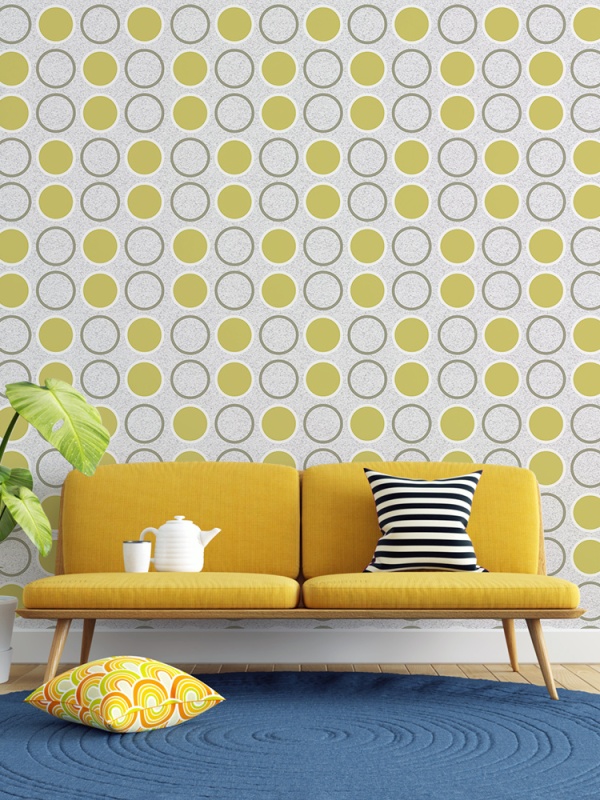 Fototapet Abstract - Retro Dots and Circles (Geometric 049)