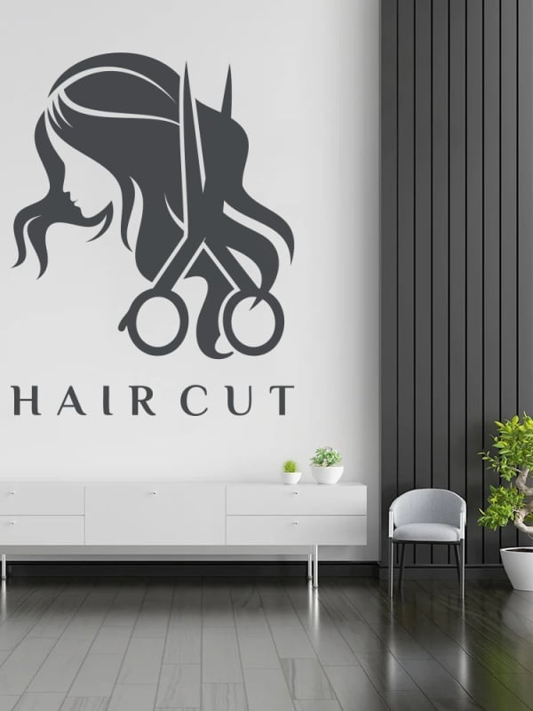Haircut (girl and scissors)