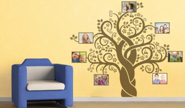 Sticker De Perete - Cires Abstract Cu Poze