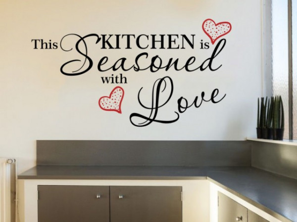 Sticker De Perete Kitchen Seasoned With Love