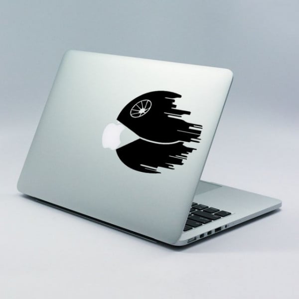 Sticker Pentru Laptop - Death Star Pacman