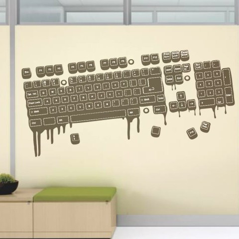 Sticker Tastatura De Perete