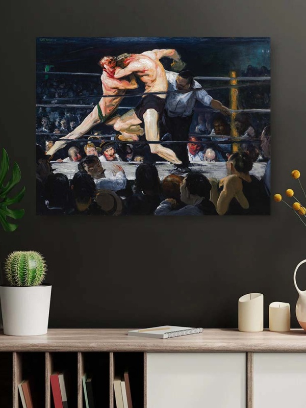 Tablou Canvas "Stag Night At Sharkeys" - Luptători la Sharkey’s