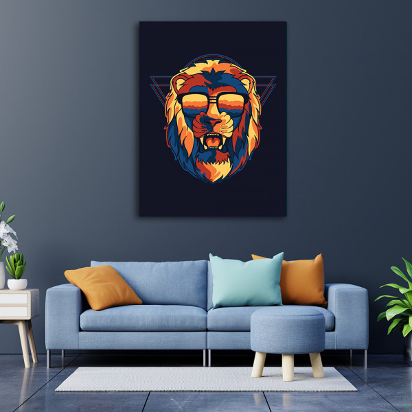 Tablou Modern art lion