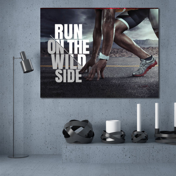 Tablou Motivational - Run on the wild side (athlete)