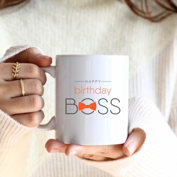 Cana cu Mesaj Happy Birthday Boss