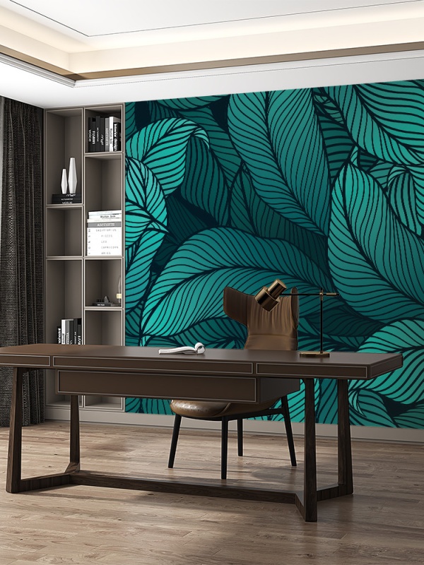 Fototapet - Blue leaves (FTD1000286)