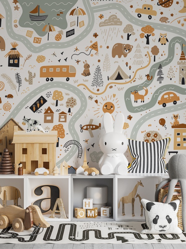 Fototapet copii Places to discover (FTD100087)